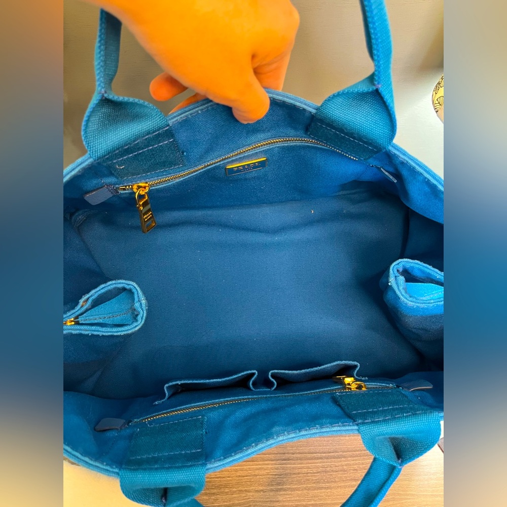 PRADA Canapa Large size Blue Color - Picture 6 of 10